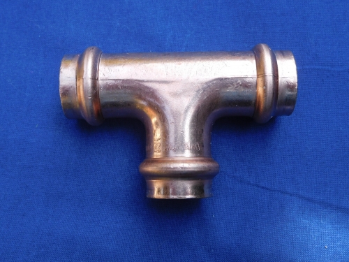 Kupfer T-Stück Profipress 12-28 mm